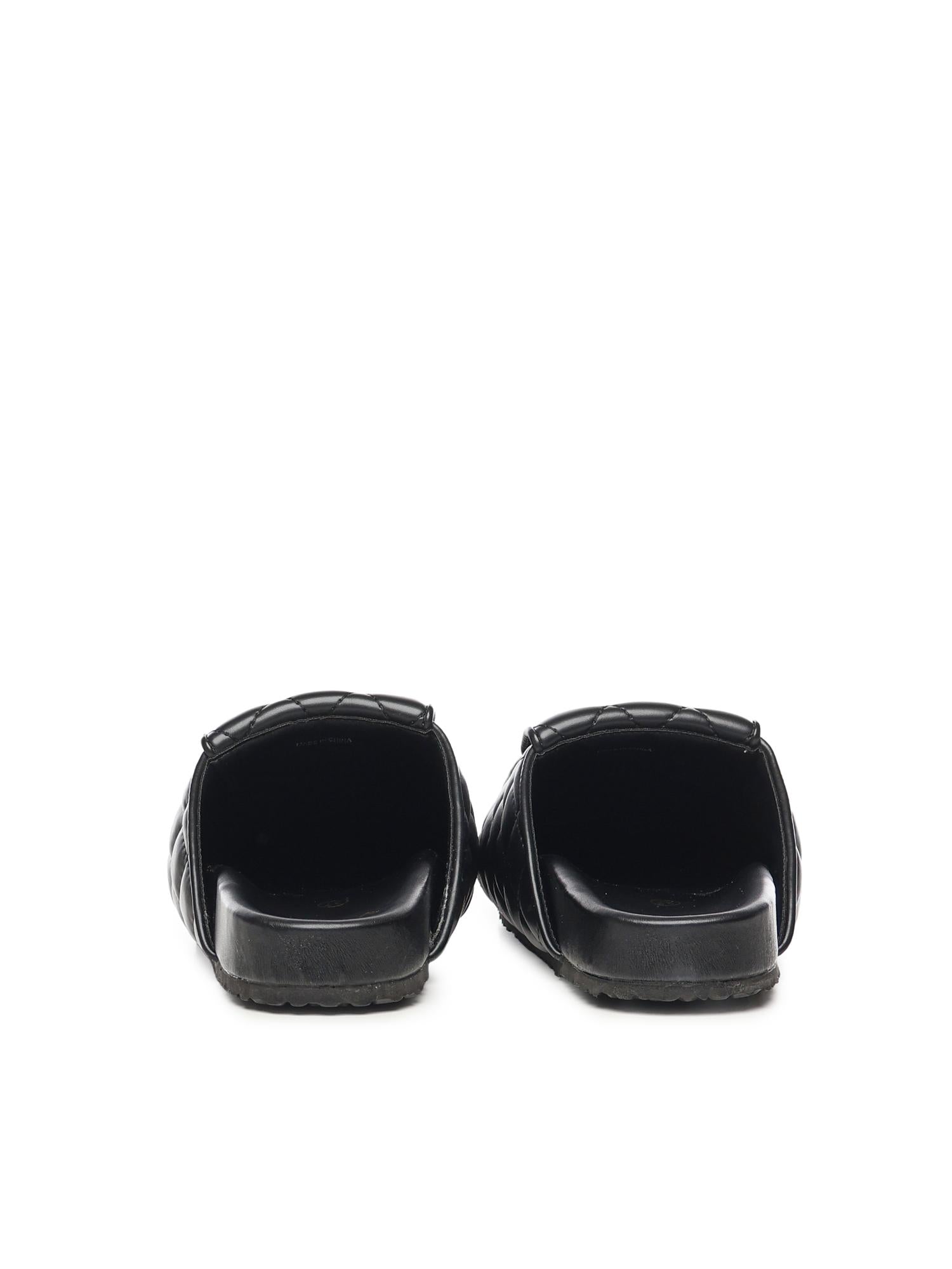 Slipper Keira con logo 73SC9FU01MAT KEIRA SHOESNERO V° 73 