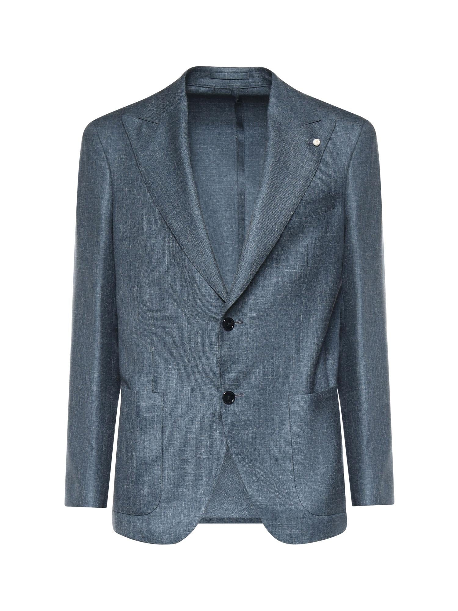 Blazer monopetto in misto lana<BR/> 2412 622642 LUIGI BIANCHI 