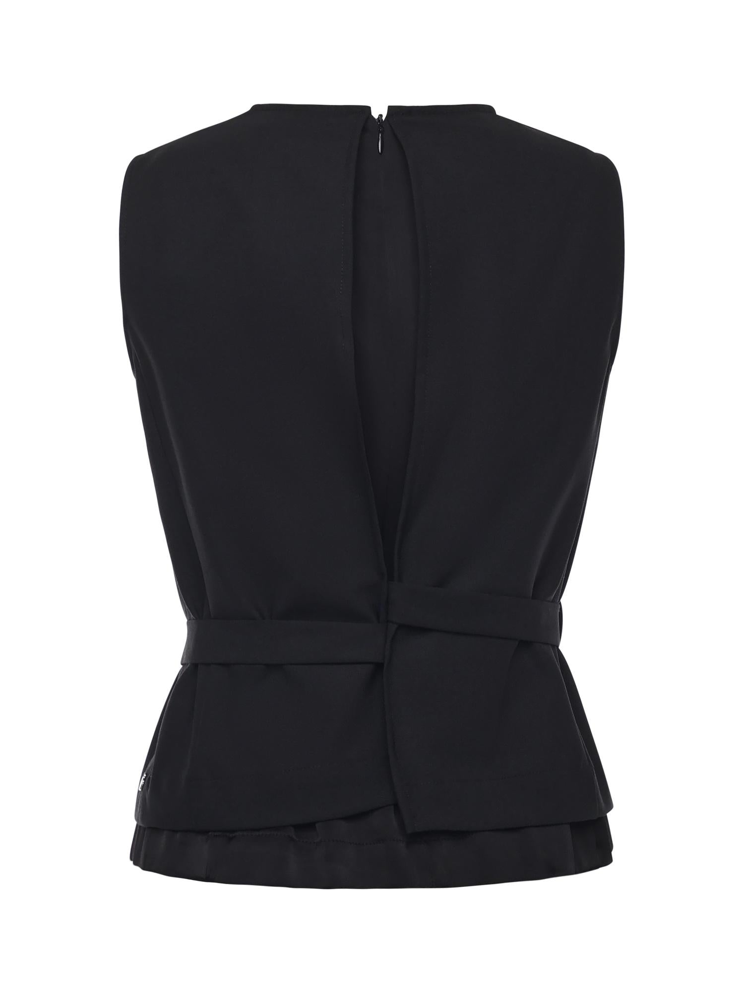 Top in misto lana DT9213 NERO OTTOD'AME 