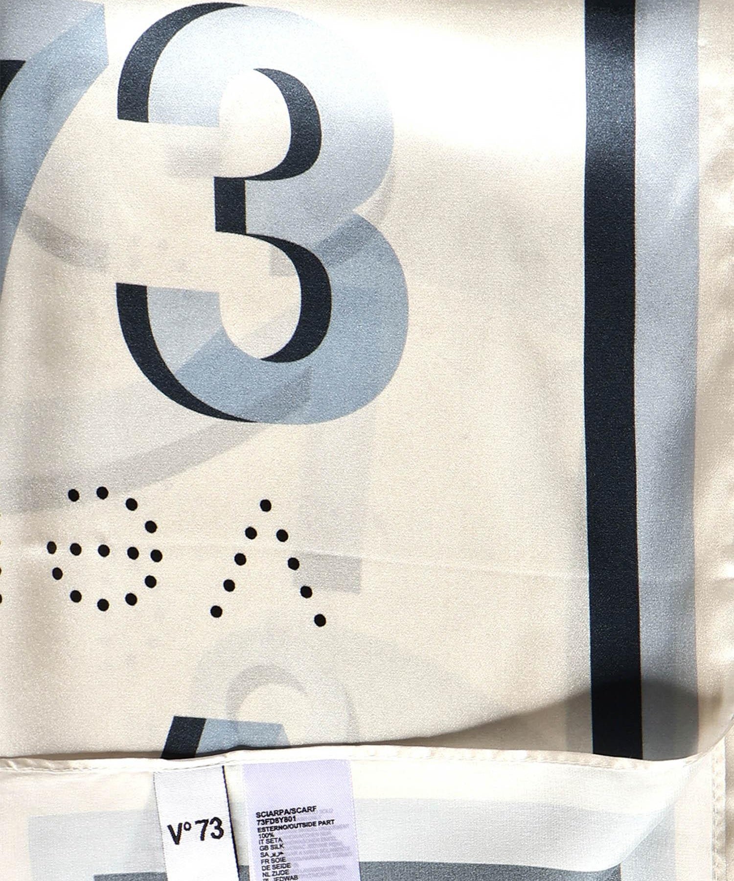 Foulard Alexandra con logo 73FD8Y801 ALEXANDRAAZZURRO/MULTICOLOR V° 73 