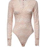 Body in pizzo floreale PF26138BS BG SELF-PORTRAIT 