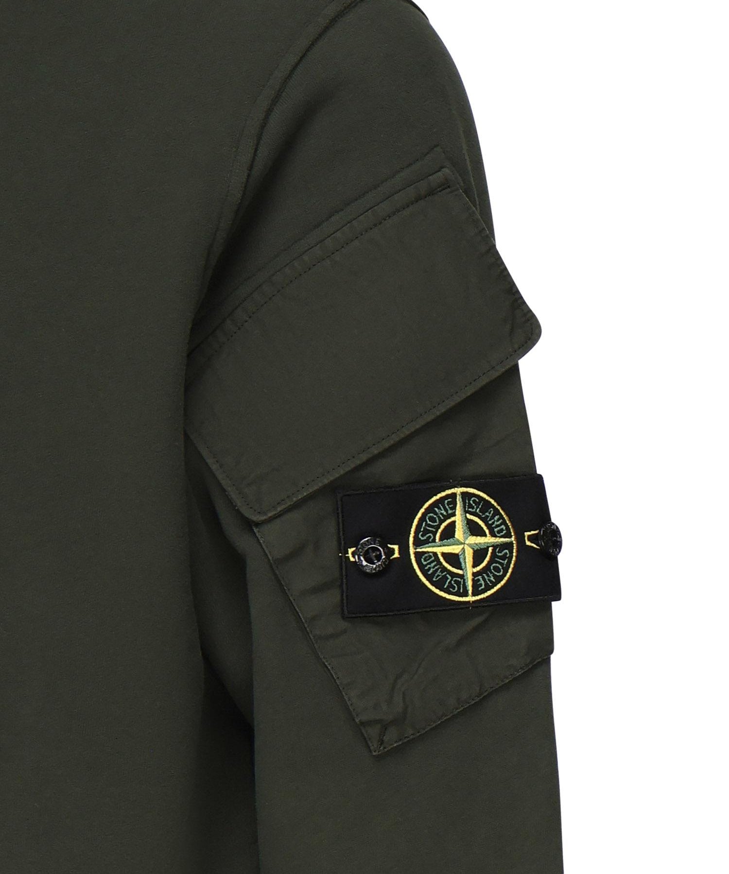 Felpa girocollo con tasche sulle maniche K2S156100008 S0A20V005E STONE ISLAND 