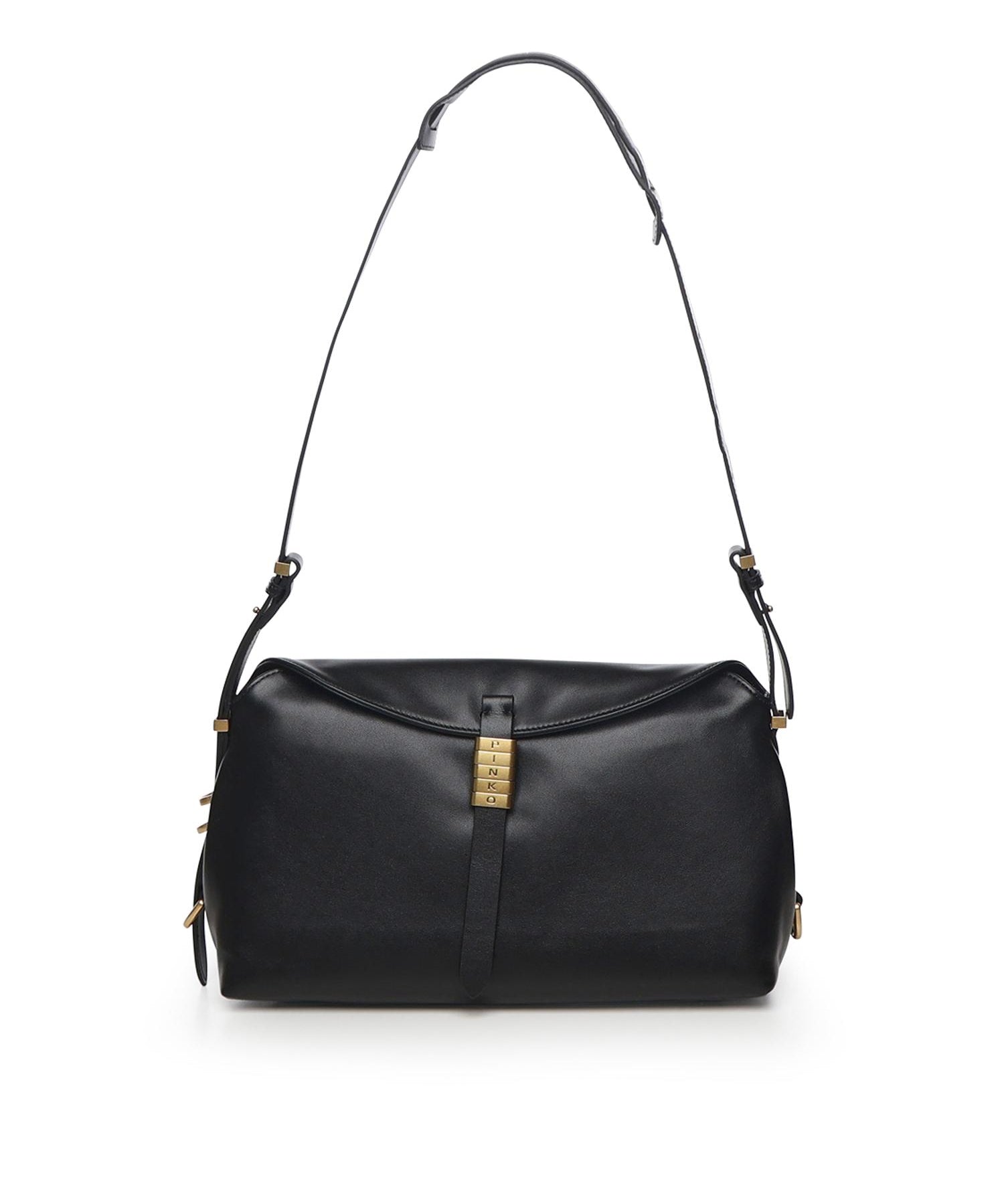 Borsa a spalla Saddle Horizontal media in pelle 105049 A1ZXZ99Q PINKO 