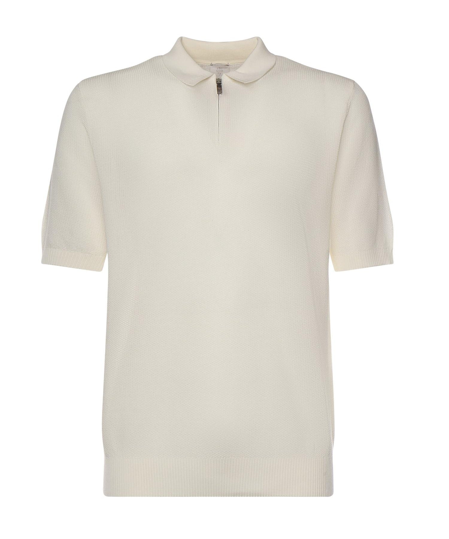 Polo con zip in cotone M76MAGM90MAG0M008 01 ELEVENTY 