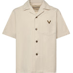 Camicia in denim con Vgold 8V3DBA10 B9WA03 VALENTINO GARAVANI 