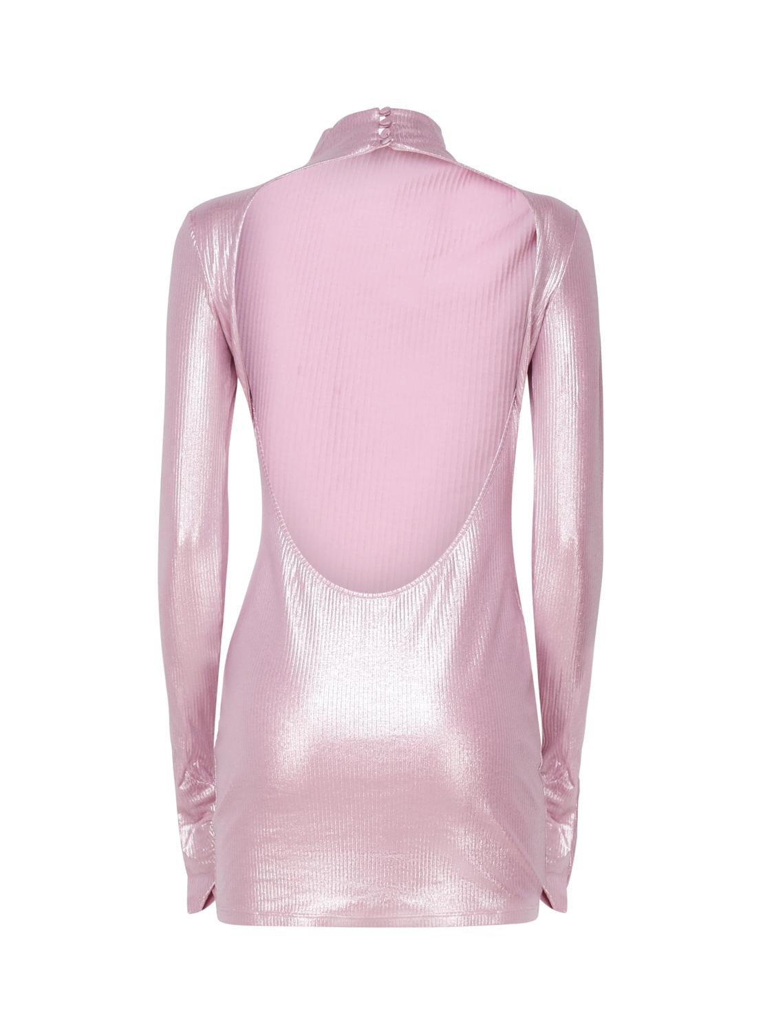 Abito collo alto con scollo T150162A TJV040PINK THE ANDAMANE 