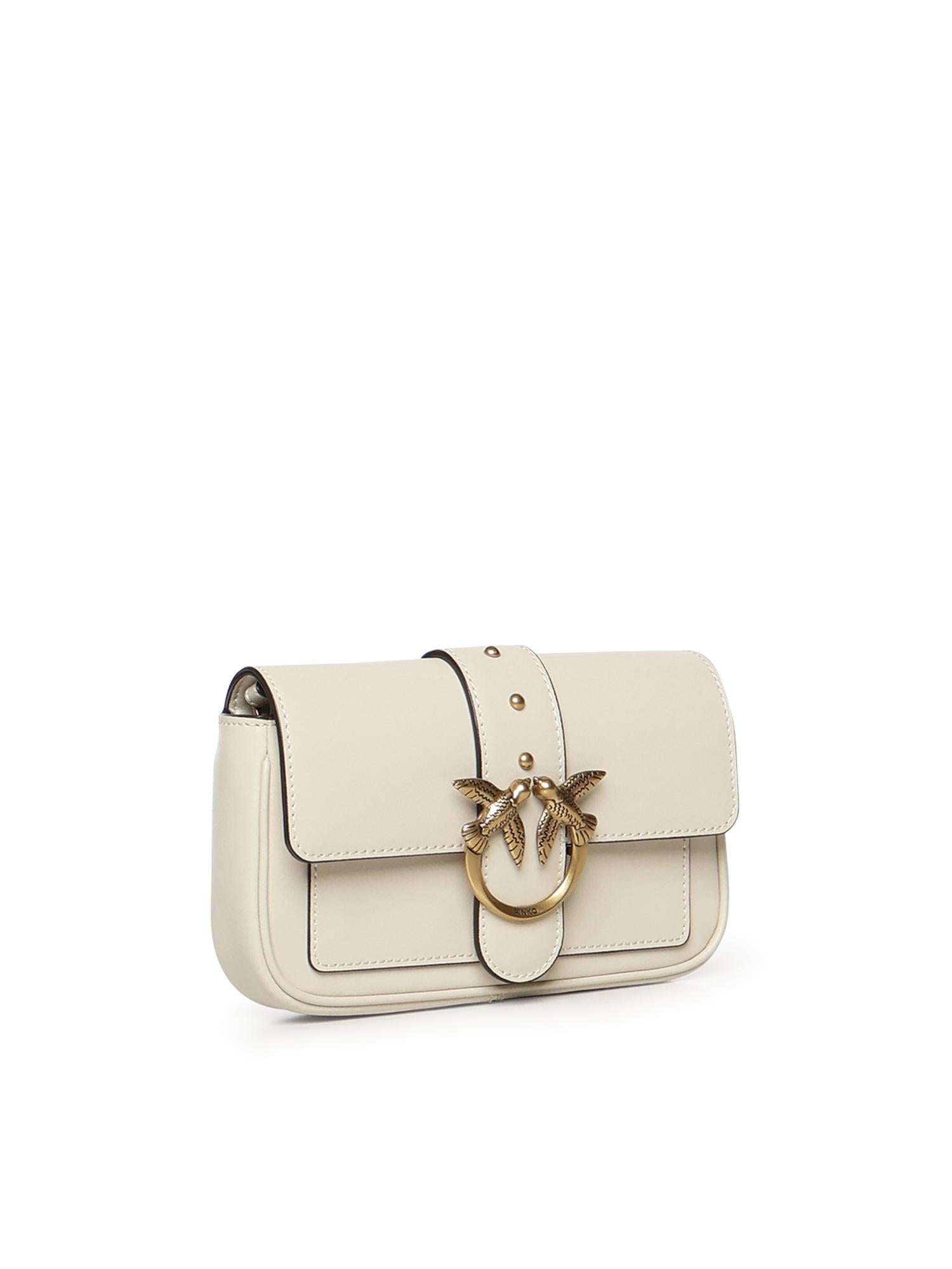Borsa piccola pocket Love Bag One Simply in pelle 100061 A0F1Z14Q PINKO 
