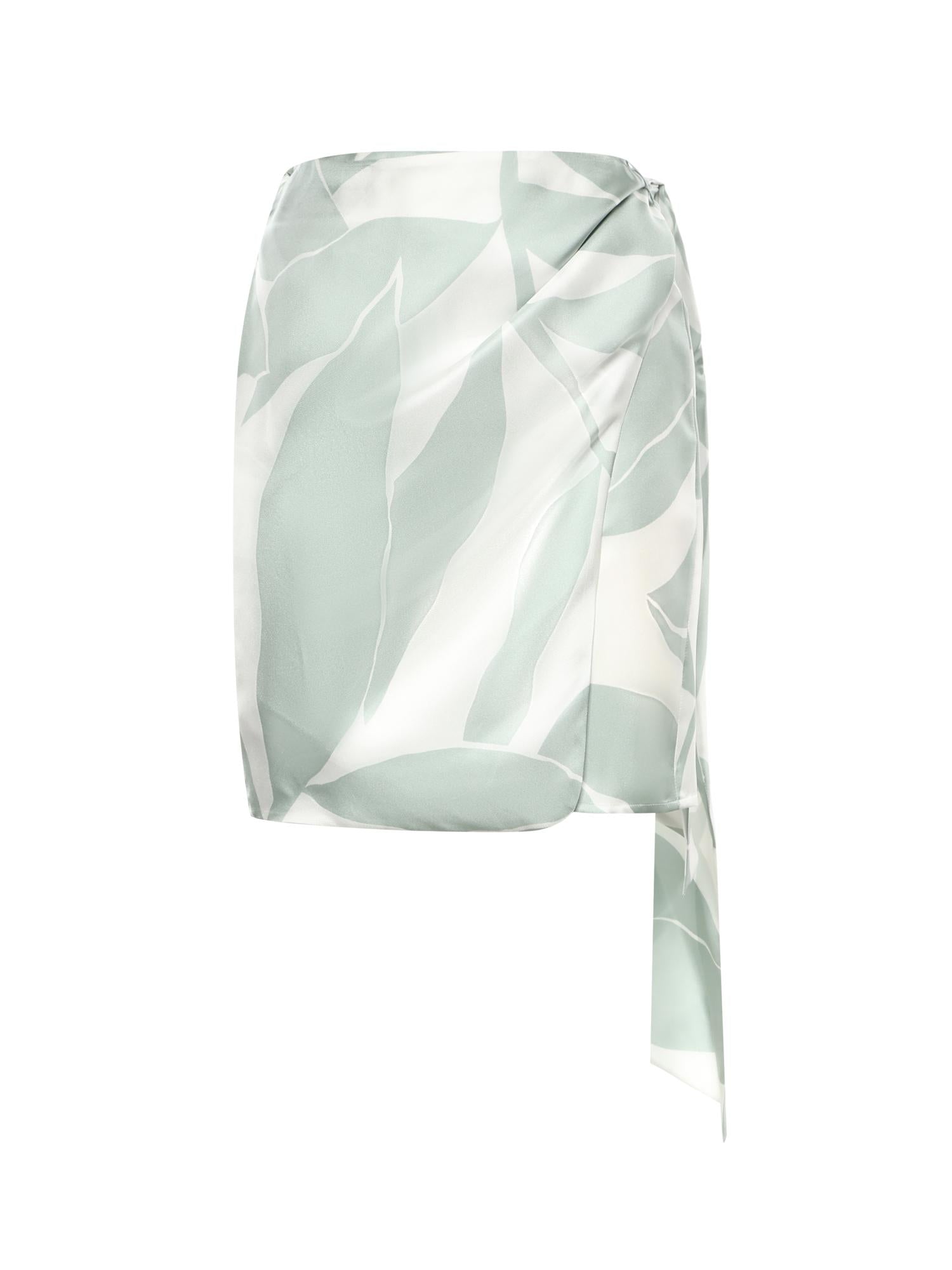 Gonna in twill di seta stampata 2611101042600 002 MAX MARA 