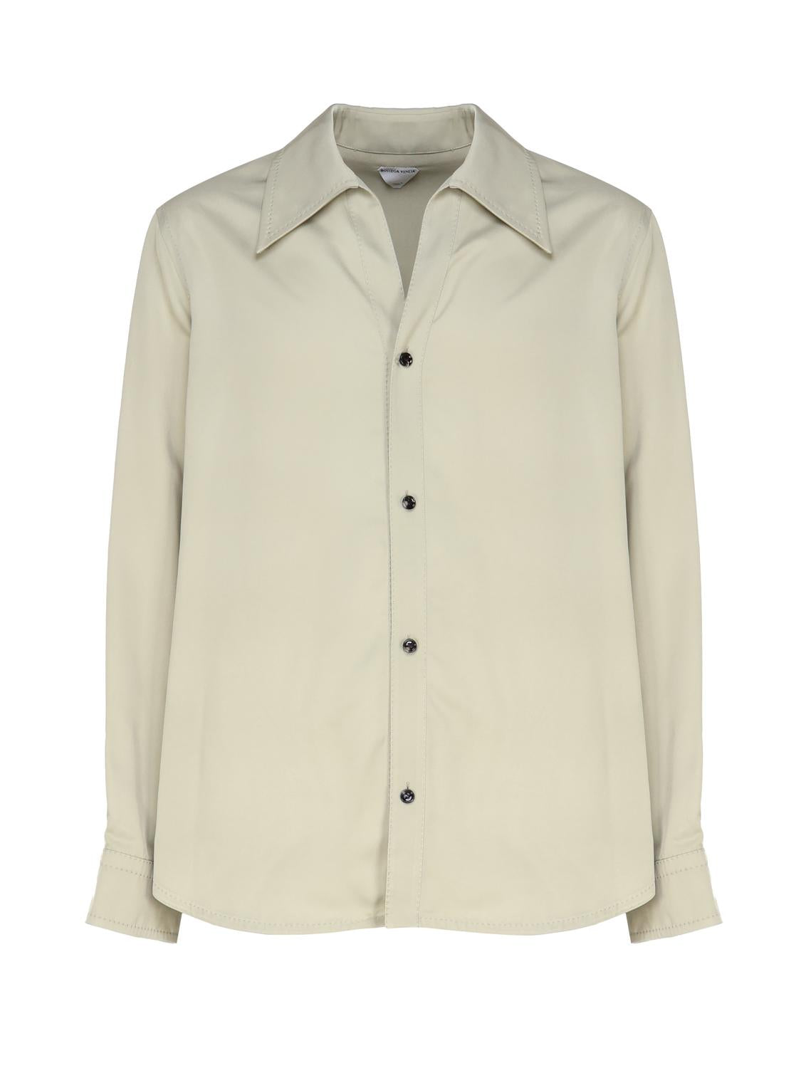 Camicia in twill di viscosa 762714 V35E01575 BOTTEGA VENETA 