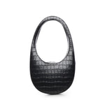 Borsa a spalla Croco Swipe in pelle COPBA01F6075 BLK COPERNI 