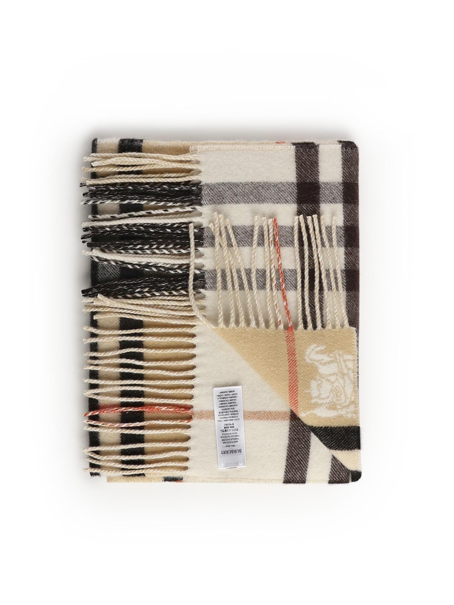 Sciarpa in cashmere Check 8113922 A2021 BURBERRY 