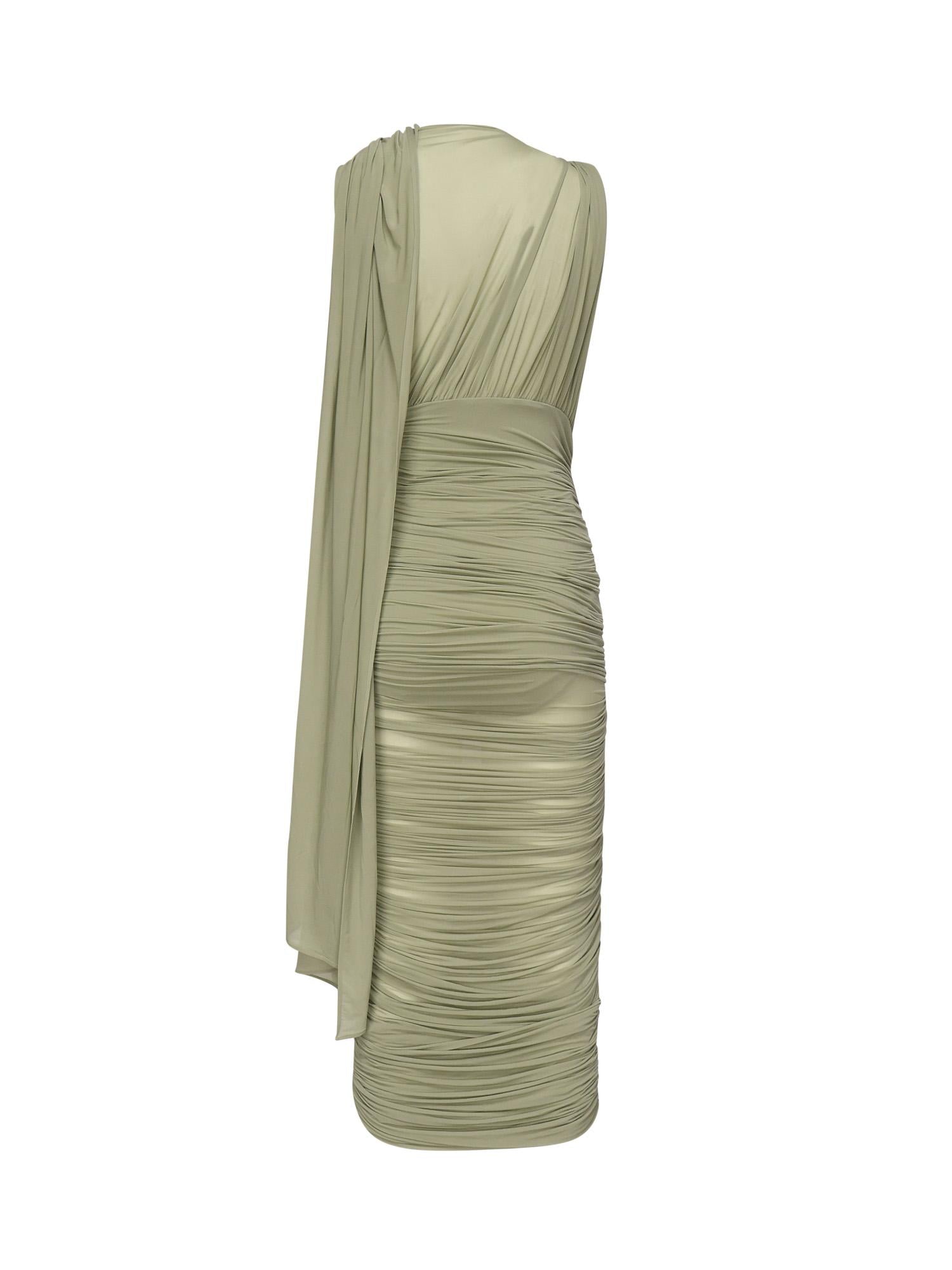 Abito midi drappeggiato 1887250000023  MAGDA BUTRYM 