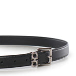 Cintura con doppio Gancini in pelle 230346 791904006 FERRAGAMO 