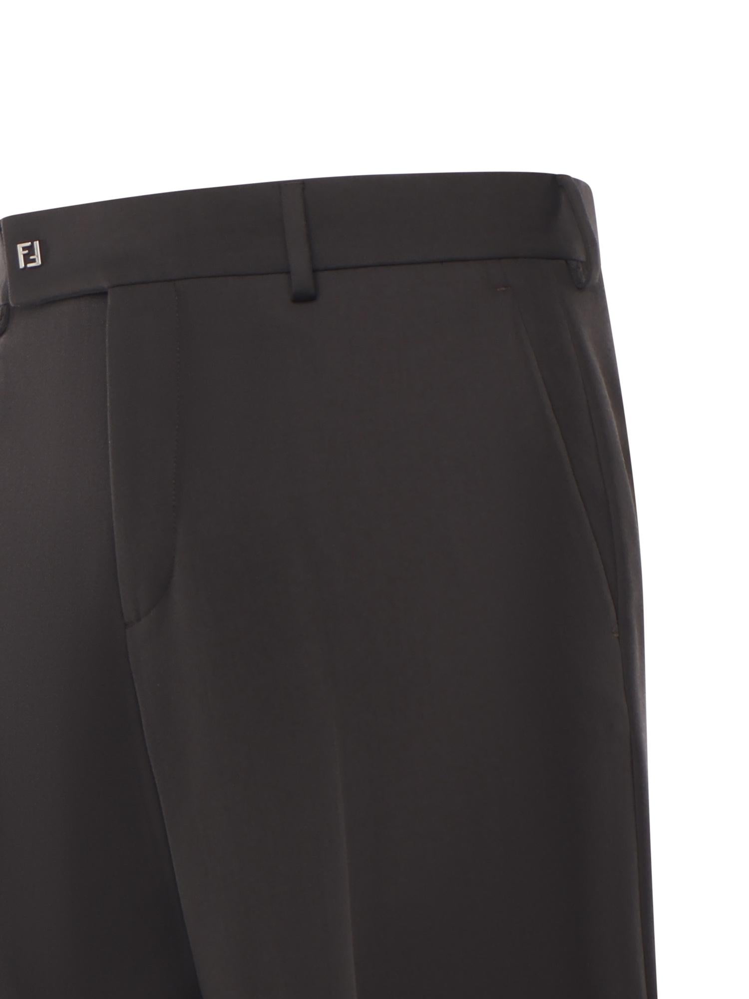 Pantaloni a sigaretta in lana FB1089 ASCBF0TY8 FENDI 