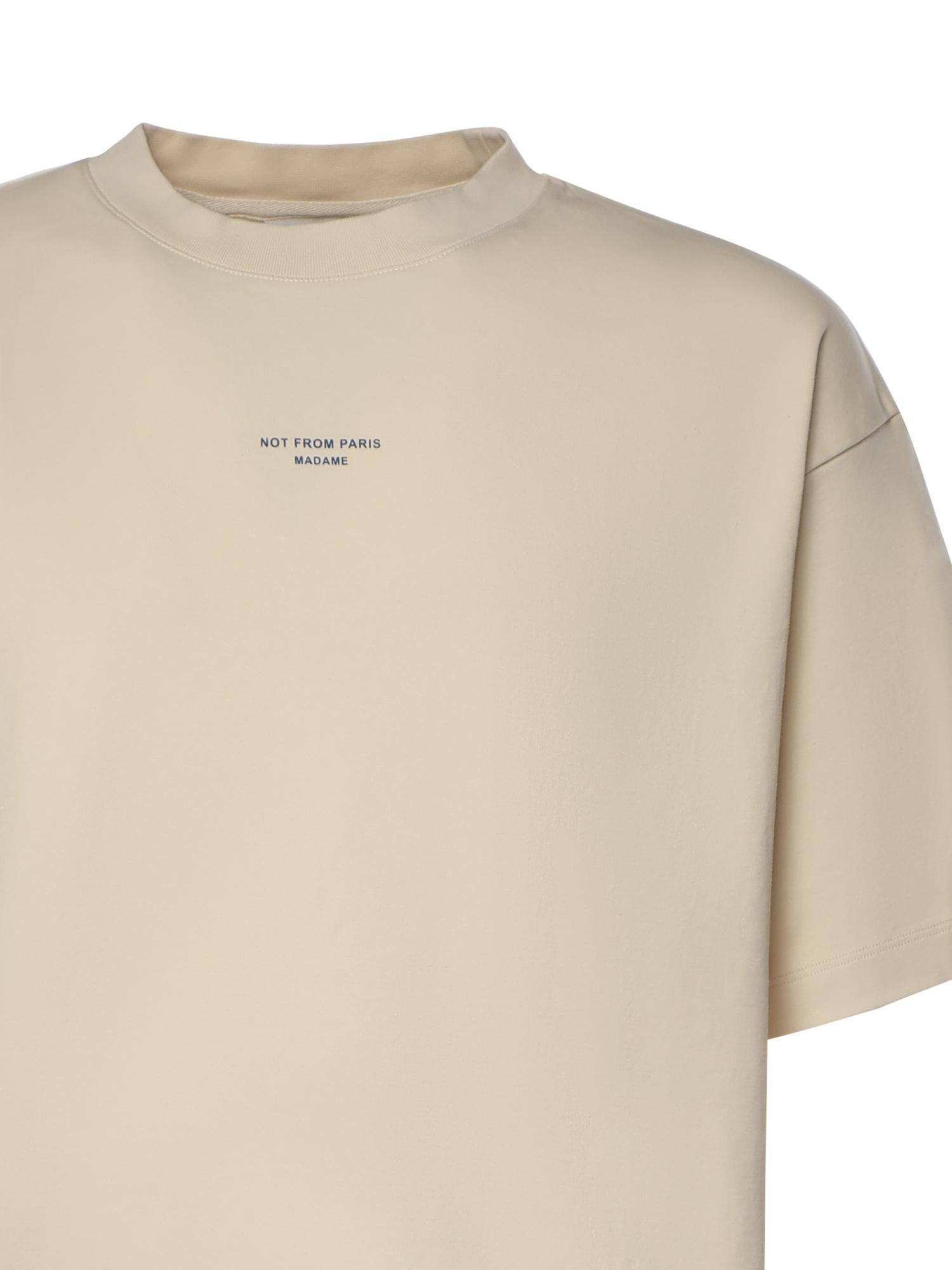 T-shirt Slogan Classique in cotone KTS202CO002 SD Drôle de Monsieur 