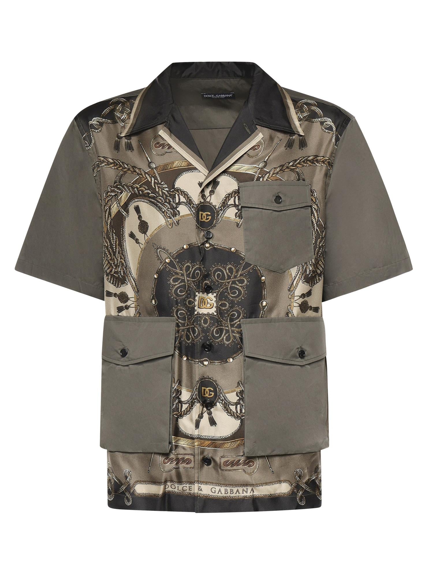 Camicia in seta con stampa G5OH4T HI12EHJ5XB DOLCE & GABBANA 