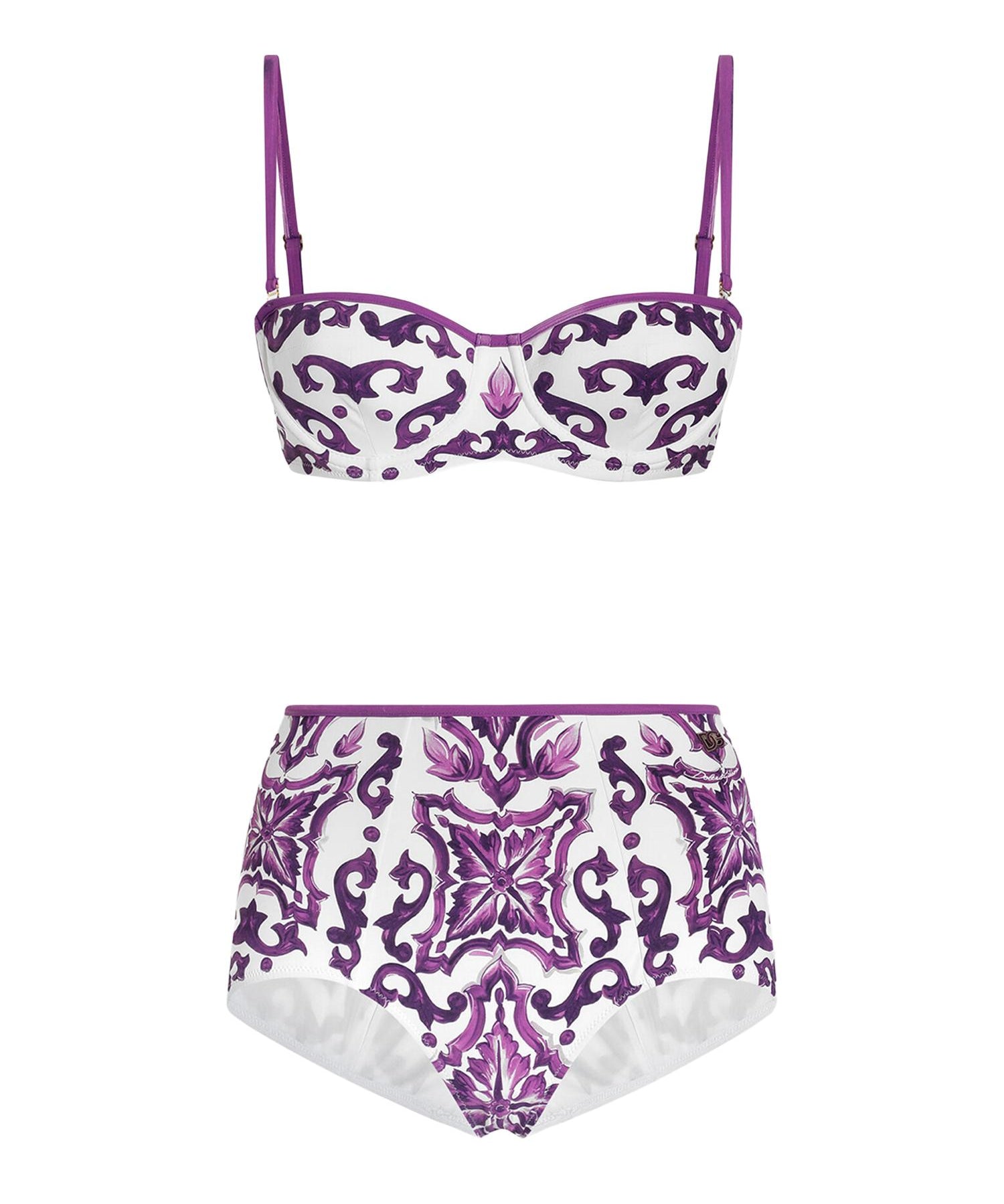 Bikini con stampa maiolica O8A27J ONO19IP3TN DOLCE & GABBANA 