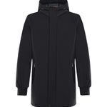 Parka con cappuccio e logo HE9440013 NERO HESKIMO 