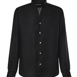 Camicia St.Regis in lino ST.REGIS NERO GALIANO 