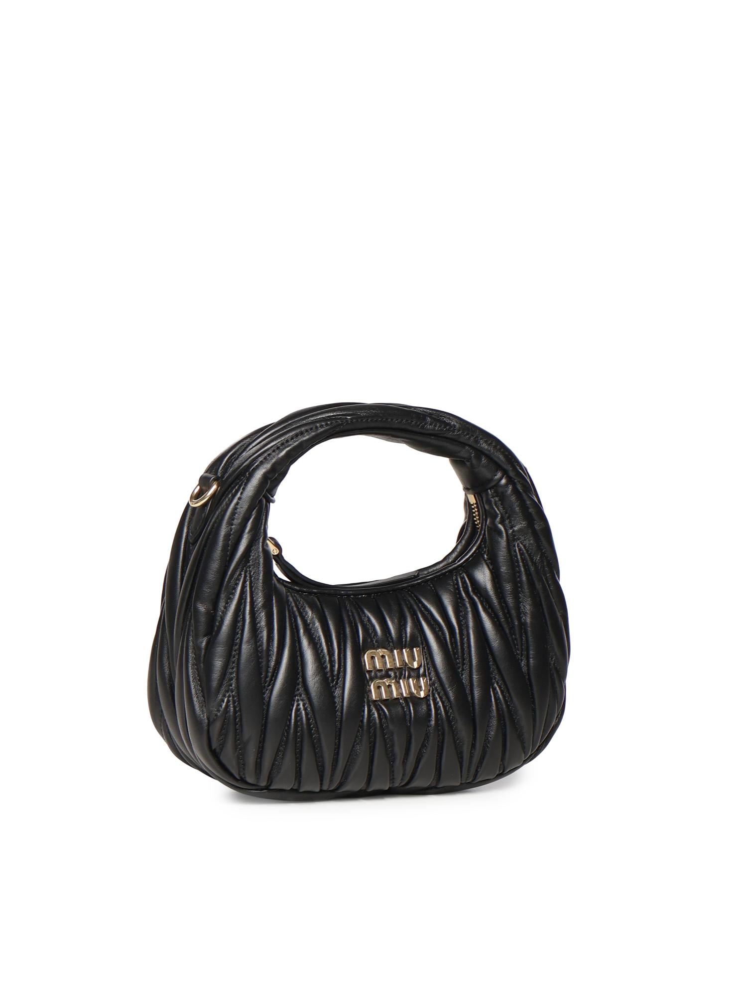 Mini borsa hobo Wander in nappa matelassé 5BP078 AN88F0002 MIU MIU 