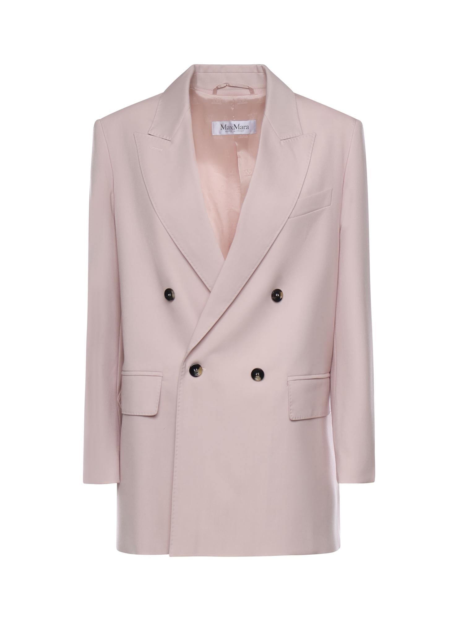 Blazer doppiopetto in lana mohair e seta 2611041171600 022 MAX MARA 
