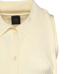 Top con nodo a bandana e bottoni 106315 A347C04 PINKO 