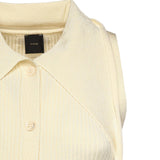 Top con nodo a bandana e bottoni 106315 A347C04 PINKO 