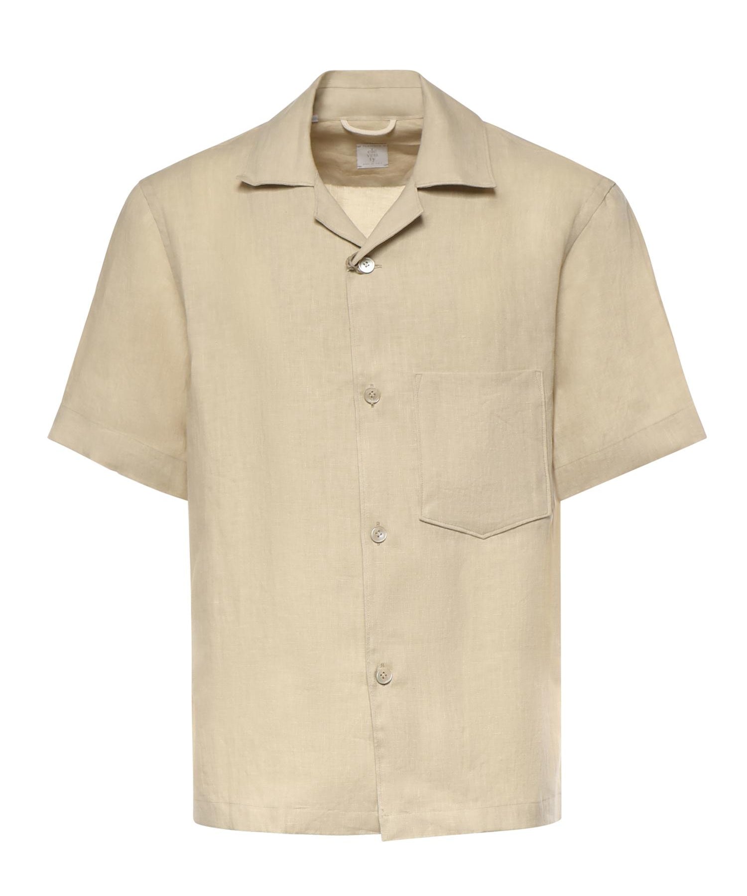 Camicia da bowling in lino M75CAMK09TES0I139 102 ELEVENTY 