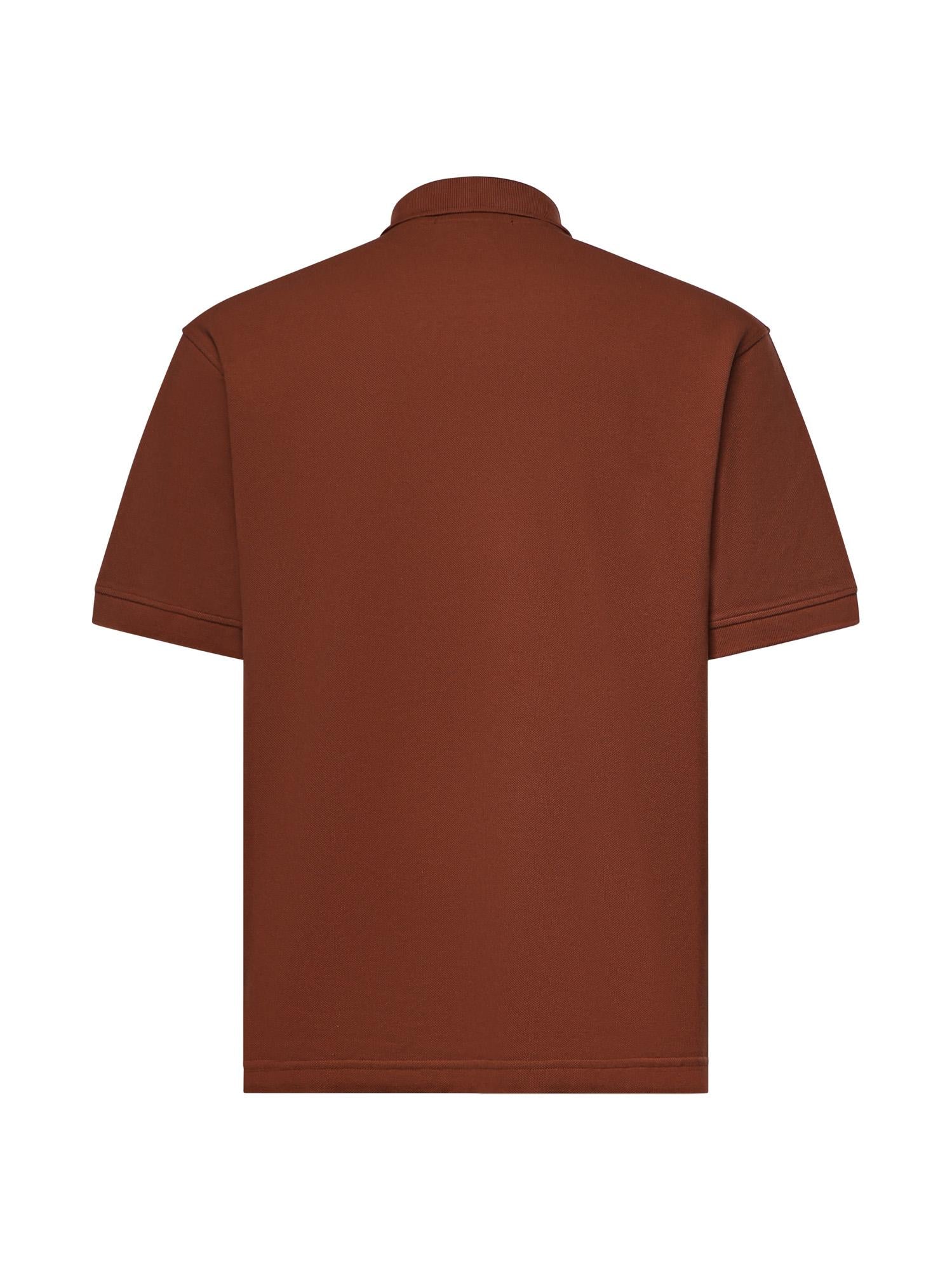 Polo con ricamo logo in piqué di cotone L1S152200001 S0039V0015 STONE ISLAND 