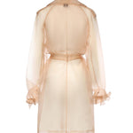 Trench Cocco in organza di seta 106614 A2DJQ35 PINKO 