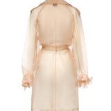 Trench Cocco in organza di seta 106614 A2DJQ35 PINKO 