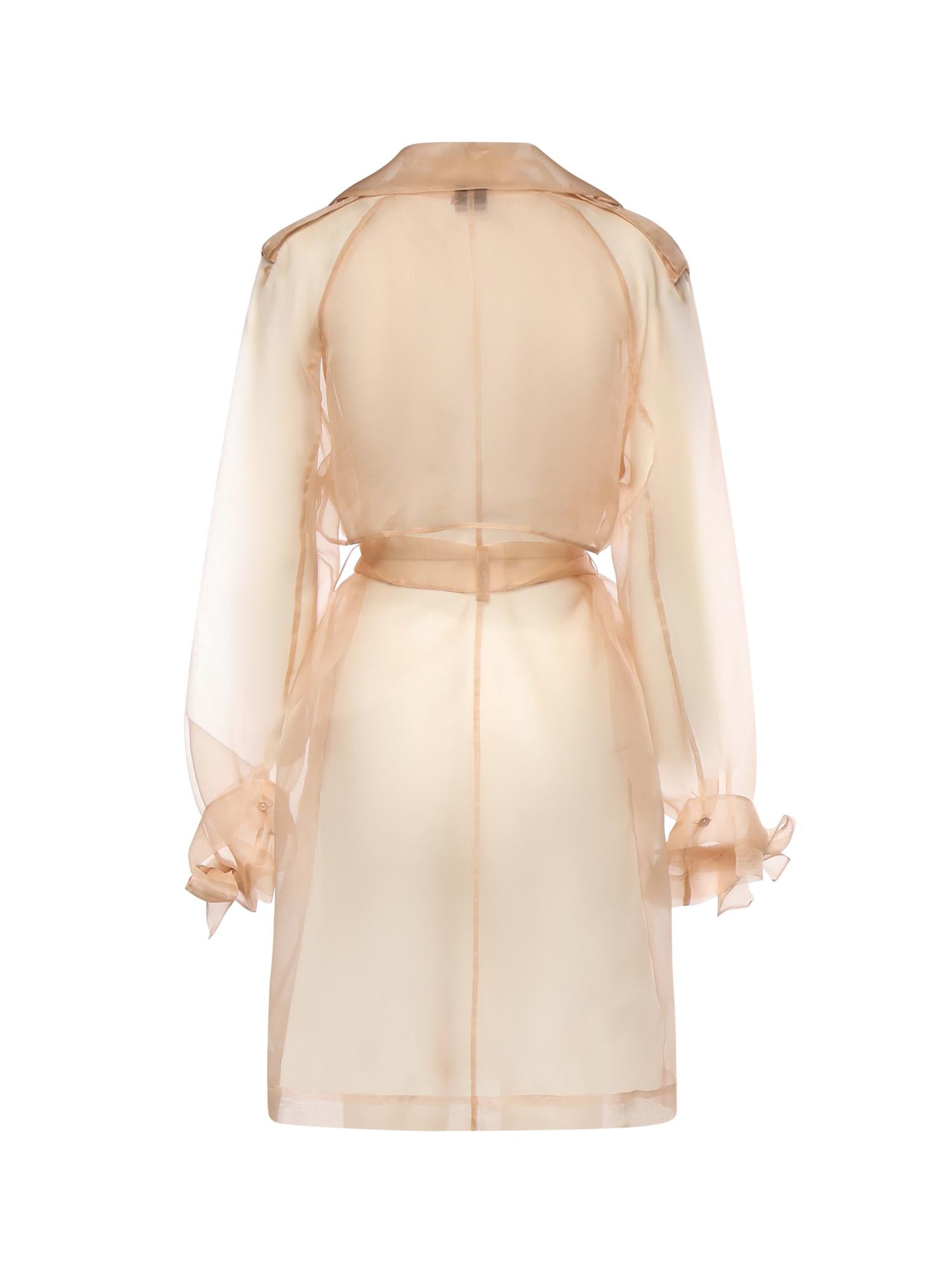 Trench Cocco in organza di seta 106614 A2DJQ35 PINKO 