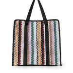 Borsa Aura in cotone zig zag 1F3OG00005 100 MISSONI HOME 
