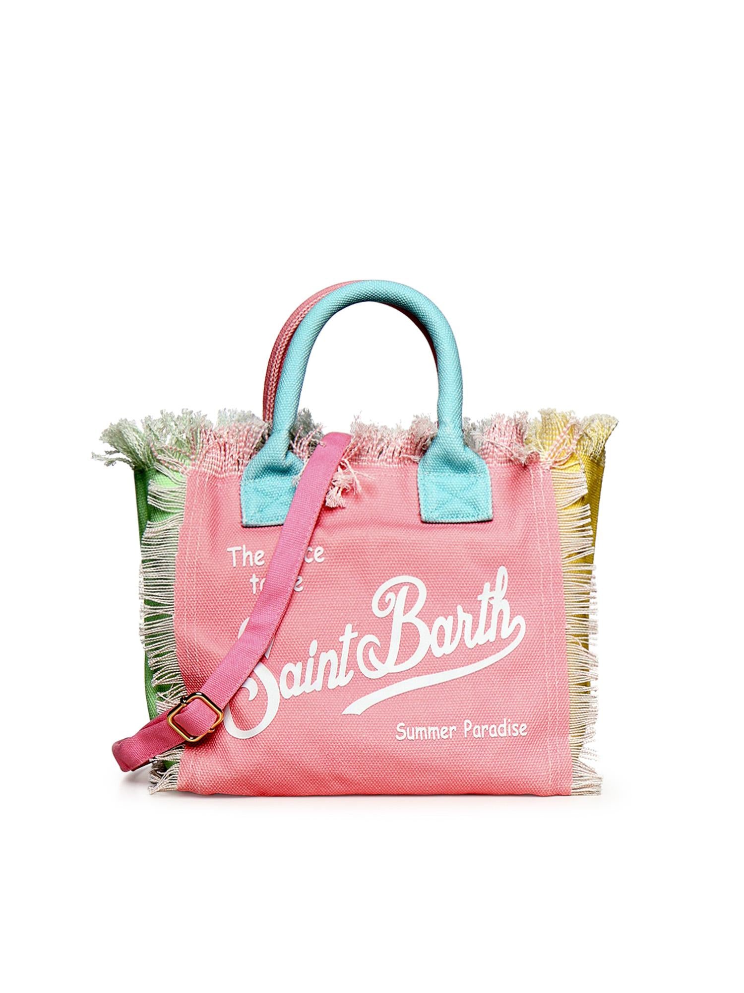 Borsa Colette in canvas con frange COL0001 02575L MC2 SAINT BARTH 