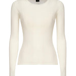 Maglia semitrasparente a costine 102977 A1NDZ09 PINKO 