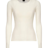 Maglia semitrasparente a costine 102977 A1NDZ09 PINKO 