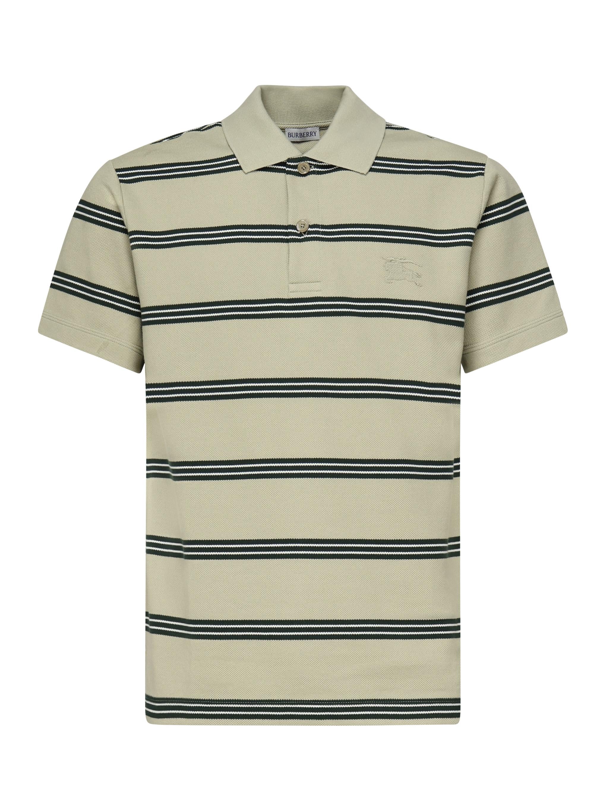 Polo in cotone a righe<BR/> 8106380 C2546 BURBERRY 