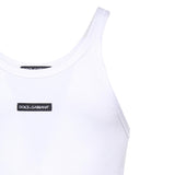 Canotta in cotone a coste G8PA8T G7P3IW0800 DOLCE & GABBANA 