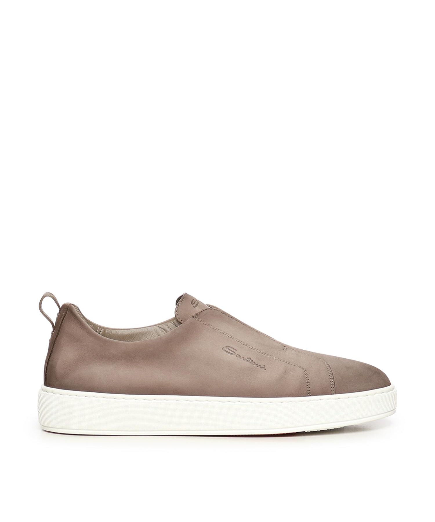 Sneaker slip-on in nabuk MBCD21995BART FEHE55 SANTONI 