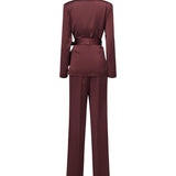 Tailleur Iris <BR/> TAILLEUR IRIS BORDEAUX THE ARCHIVIA 