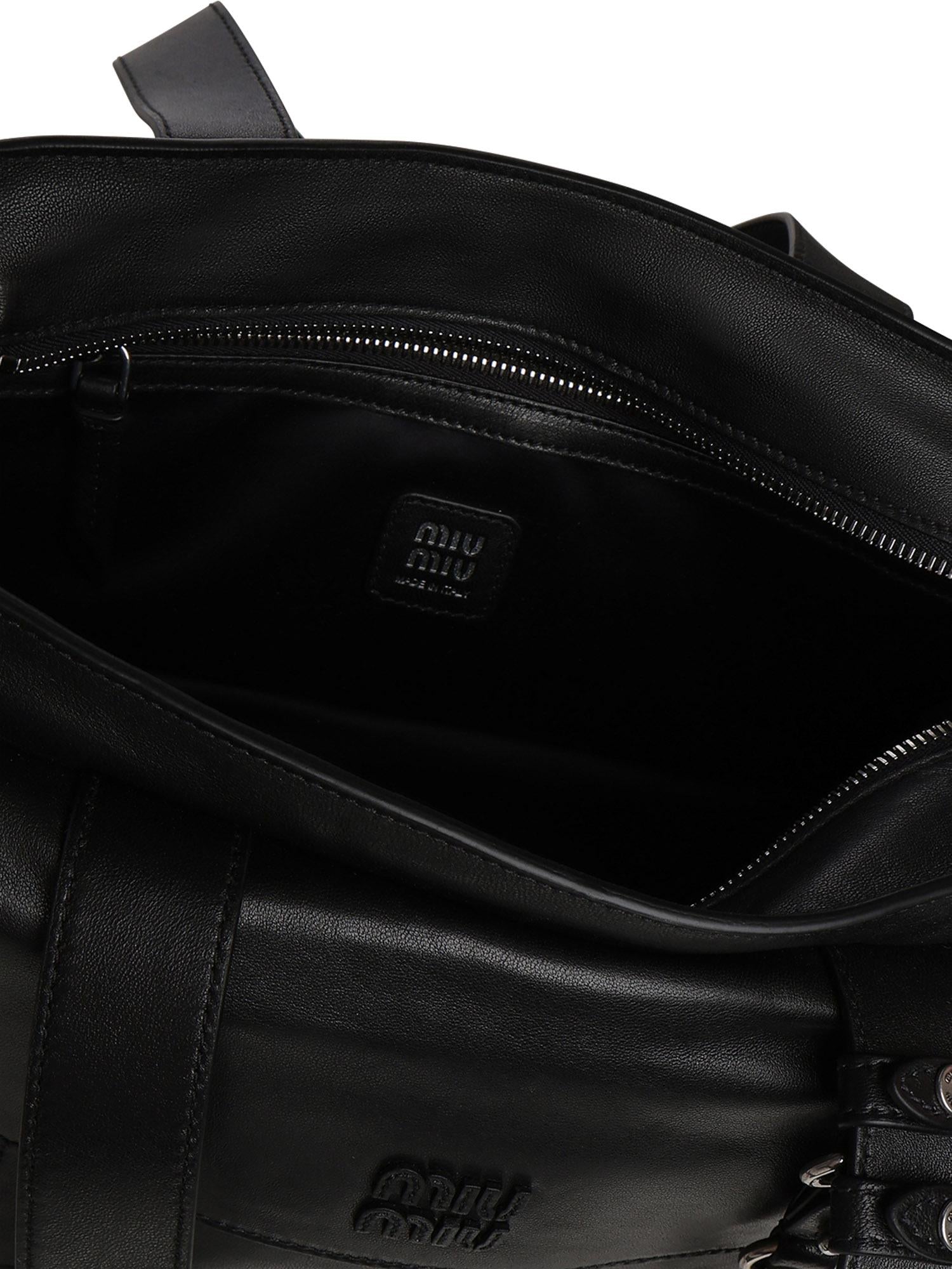 Borsa shopping Utilitaire in nappa 5BG335 2G7QF0002 MIU MIU 