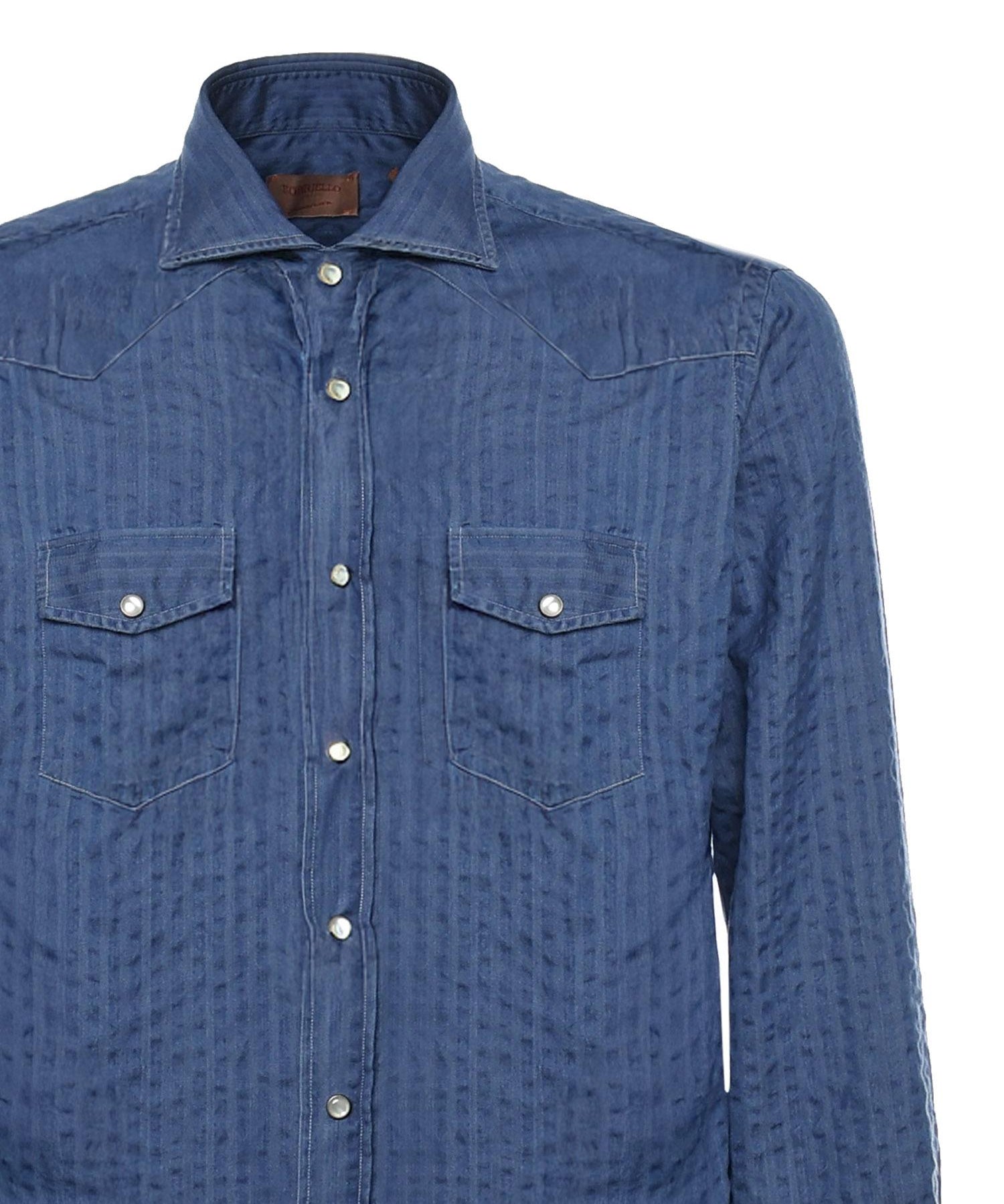 Camicia in denim 21064 SAMPLE BORRIELLO NAPOLI 