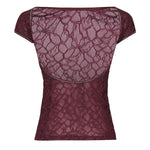 Maglia aderente in pizzo 105228 A2M5R62 PINKO 