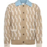 Cardigan "Le Cardigan Torsades" in lana ICA157WO018 OW Drôle de Monsieur 