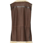 Gilet lungo in pelle e montone<BR/> 832381 V5VK08979 BOTTEGA VENETA 