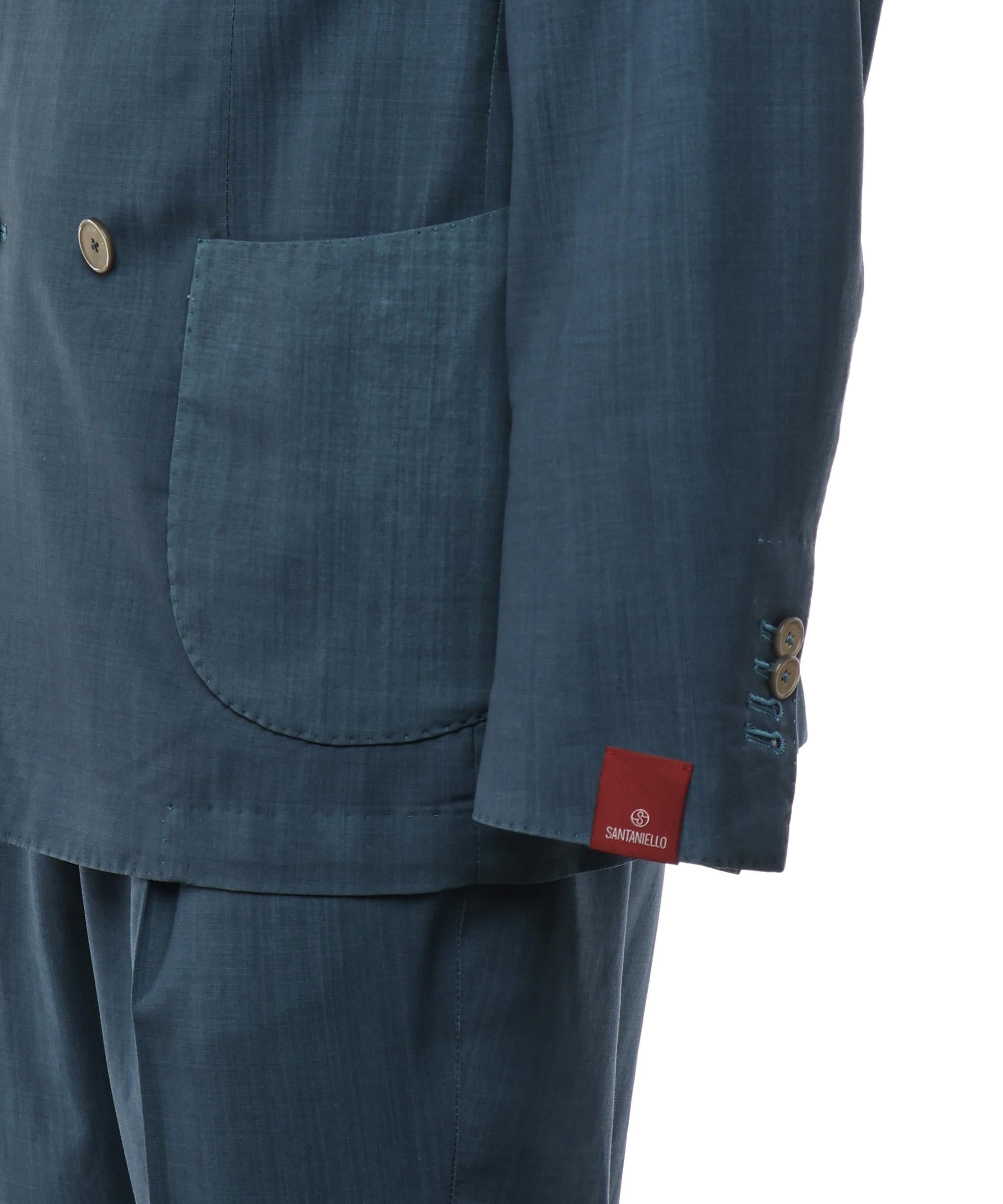 Abito doppio petto in puro lino<BR/> VL7251MF18P FL257181P SANTANIELLO 