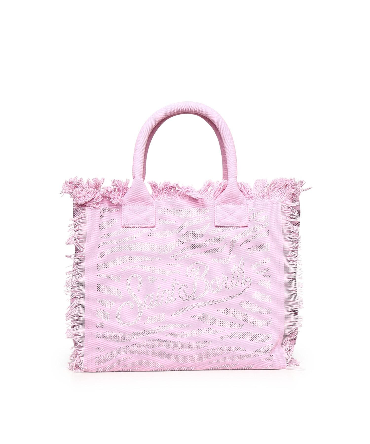 Borsa Vanity in canvas animalier con strass VANI001 08749L MC2 SAINT BARTH 