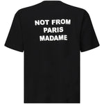 T-shirt Le Slogan Classique in cotone PERMTS203CO002 BL Drôle de Monsieur 