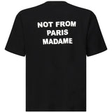 T-shirt Le Slogan Classique in cotone PERMTS203CO002 BL Drôle de Monsieur 