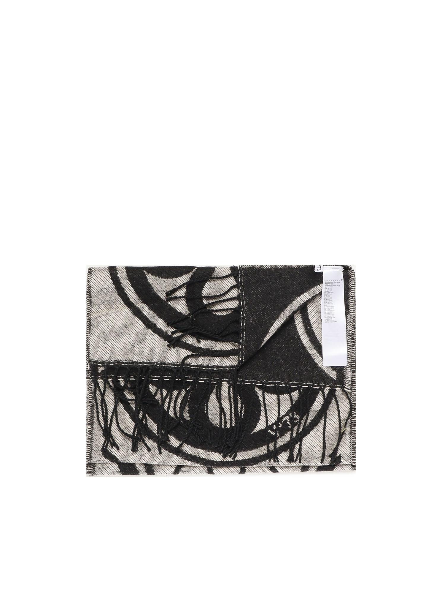 Sciarpa caroline jacquard 73SP8FT03 CAROLINENATURALE/NERO V° 73 